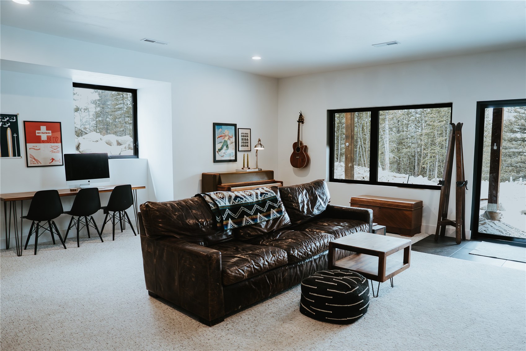 223 Guymard Road Fairplay, CO 80440 - Photo 22 of 49 a living room with furniture and a floor to ceiling window