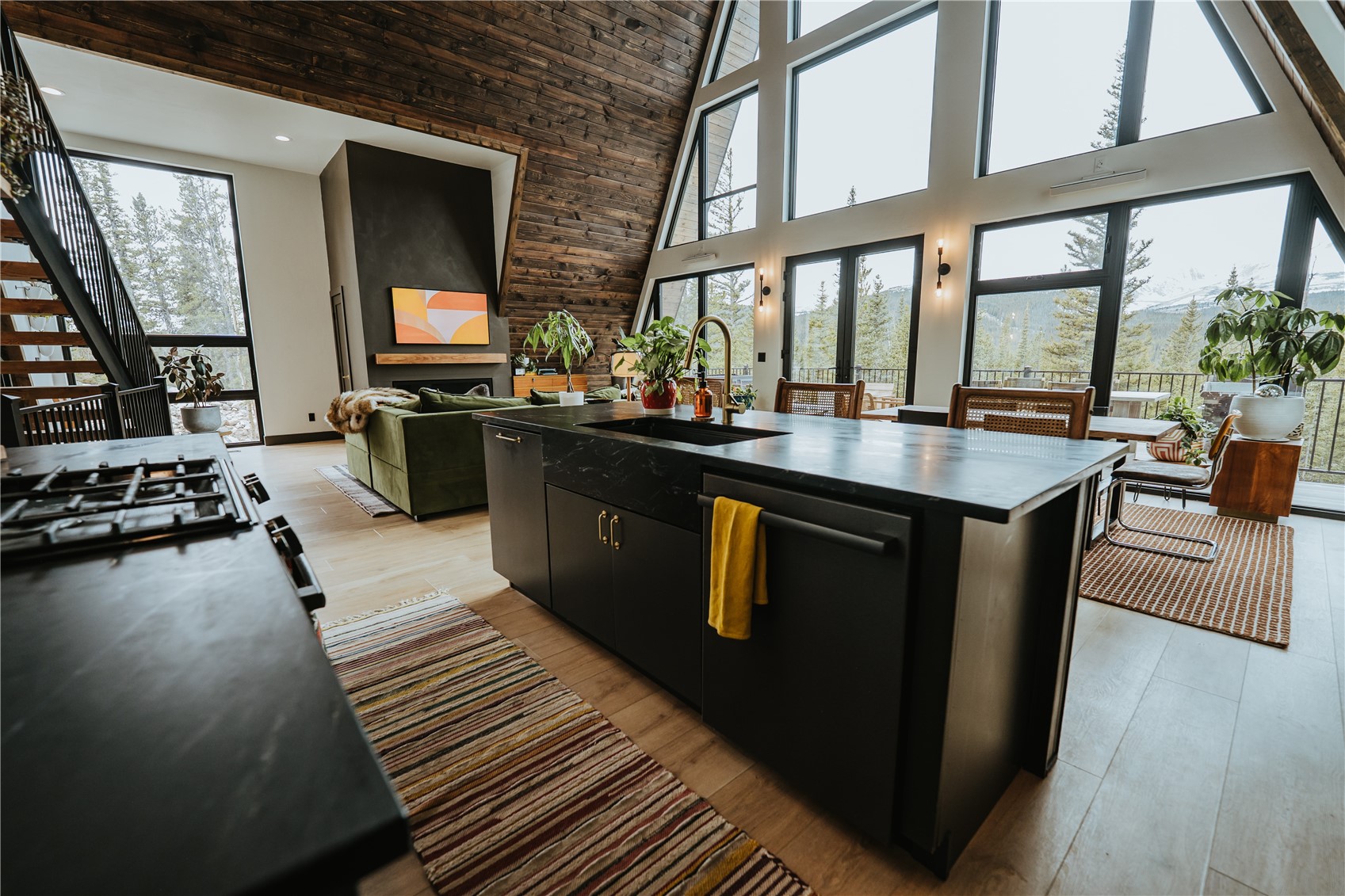 223 Guymard Road Fairplay, CO 80440 - Photo 44 of 49 a dining table with chairs in it and wooden floor