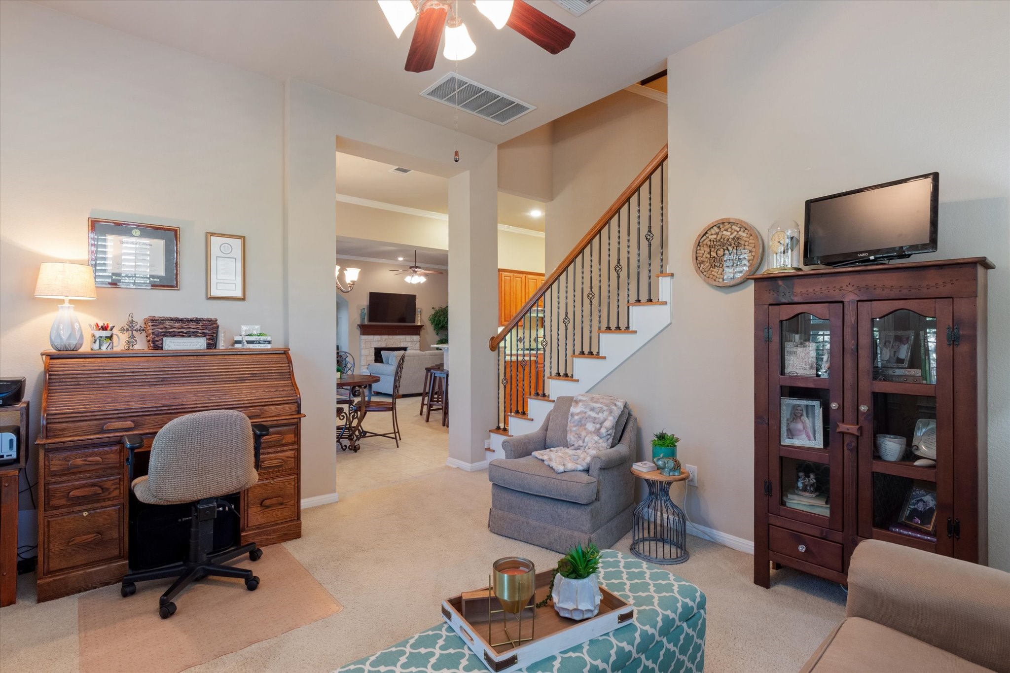 5421 Cypress Ranch Boulevard Spicewood, TX 78669 - Photo 26 of 42 a living room with furniture and wooden floor