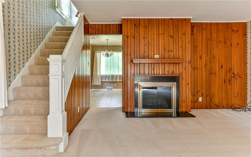3940 Bakerstown Road Gibsonia, PA 15044 - Photo 7 of 25 Doorway into the kitchen (left of fireplace)