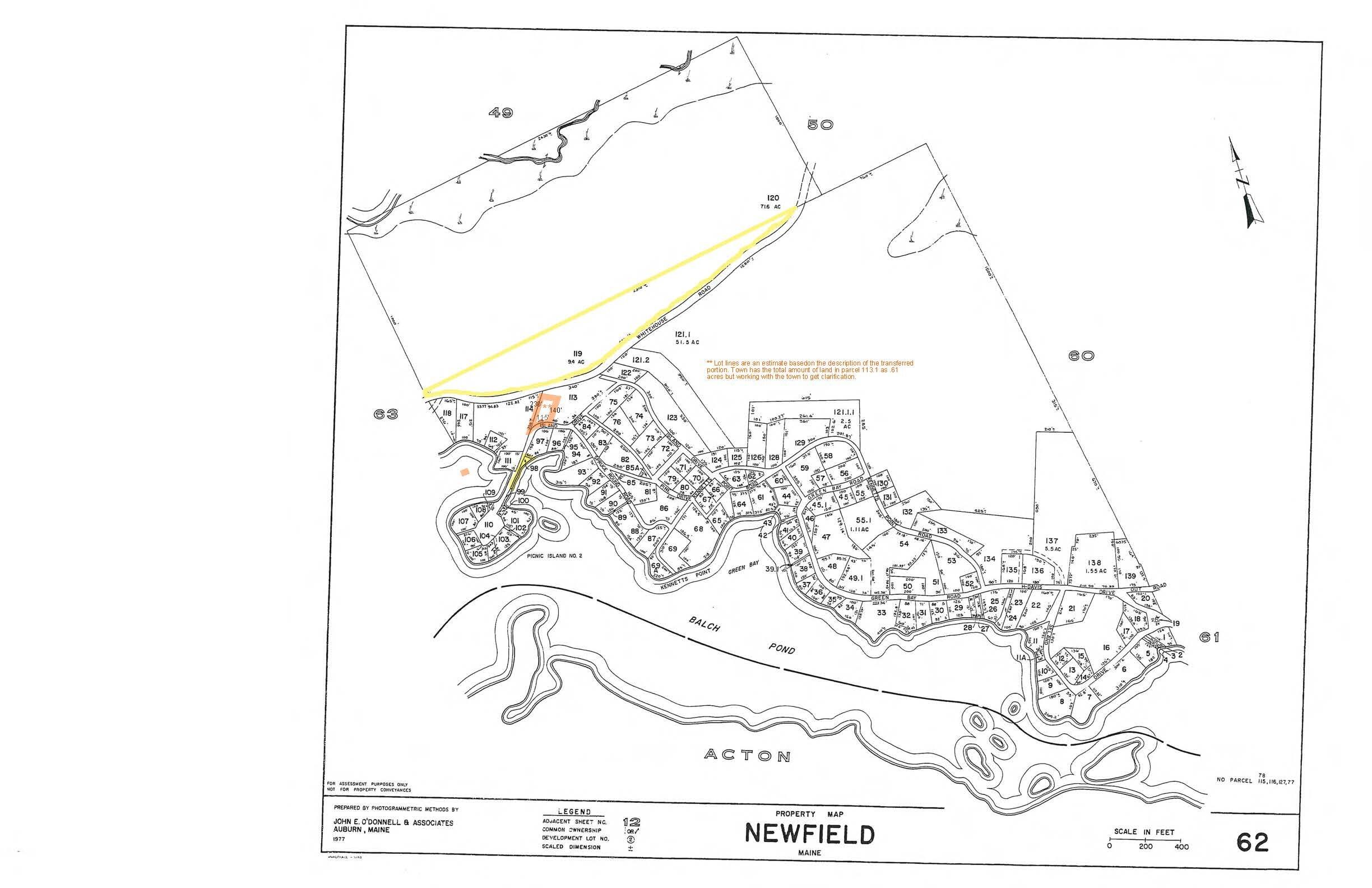 0 Whitehouse Road West Newfield, ME 04095 - Photo 7 of 7 Tax Map v.3
