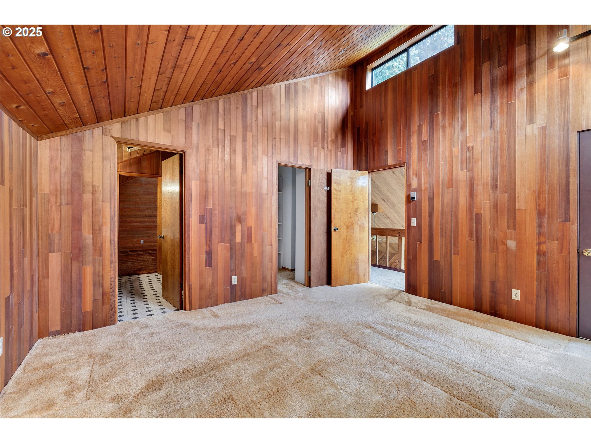 25164 South Springwater Road Estacada, OR 97023 - Photo 15 of 43 a view of a room with wooden walls