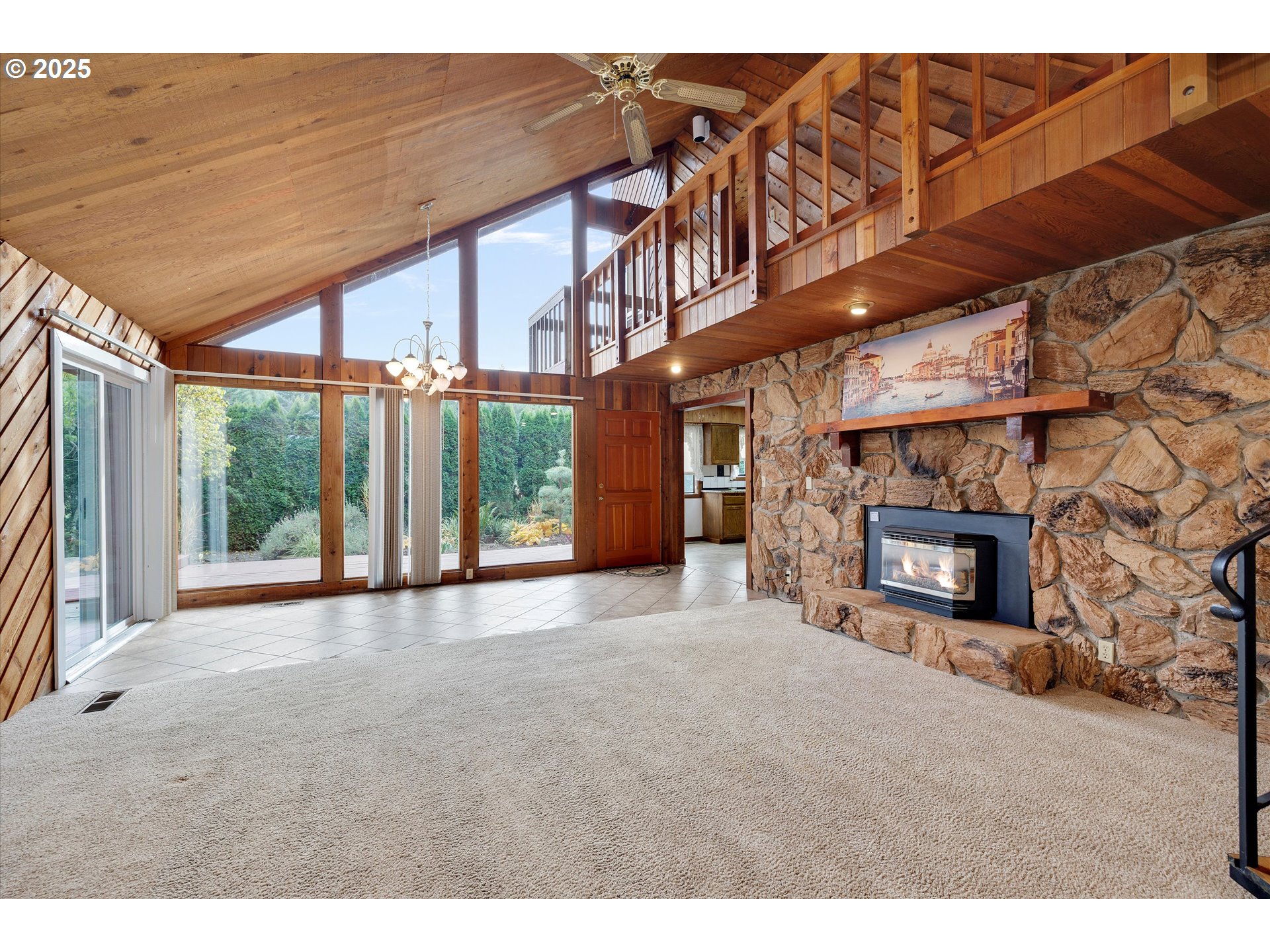 25164 South Springwater Road Estacada, OR 97023 - Photo 2 of 43 a view of an empty room with a fireplace