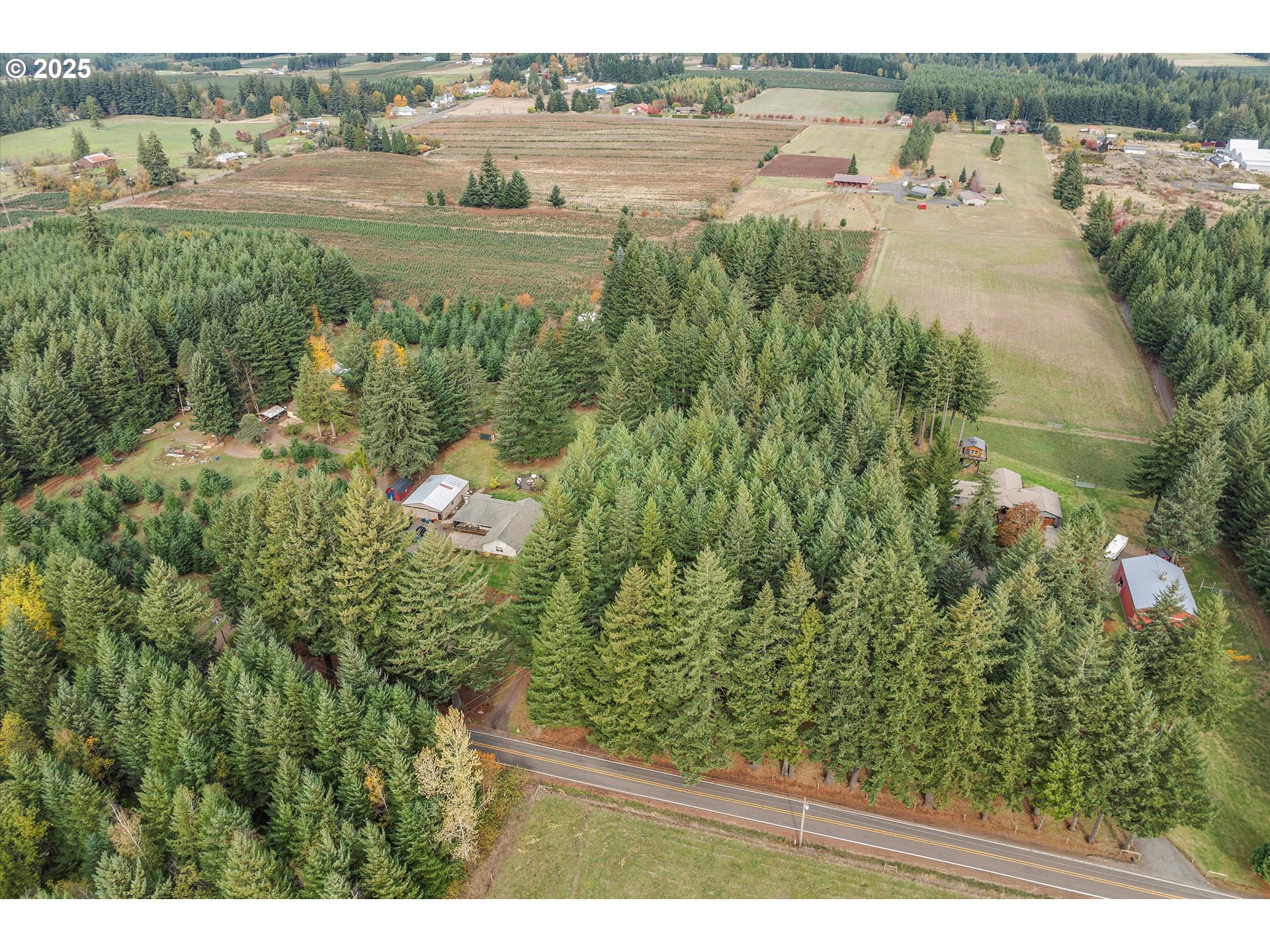 25164 South Springwater Road Estacada, OR 97023 - Photo 33 of 43 an aerial view of mountains with green space and fog
