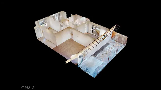 a view of wooden floor in a living room