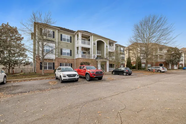 a car parked in front of a building