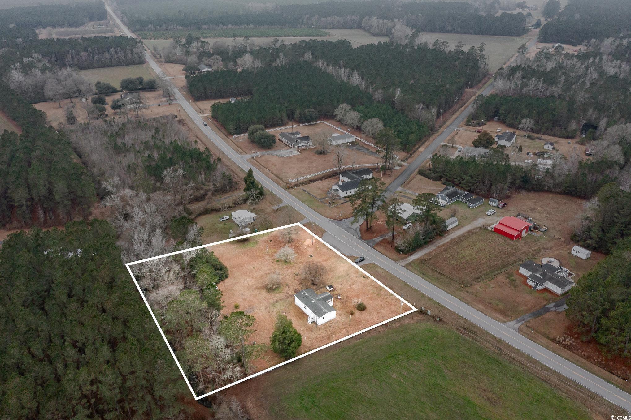16048 Choppee Road Hemingway, SC 29554 - Photo 2 of 37 Drone / aerial view with a rural view