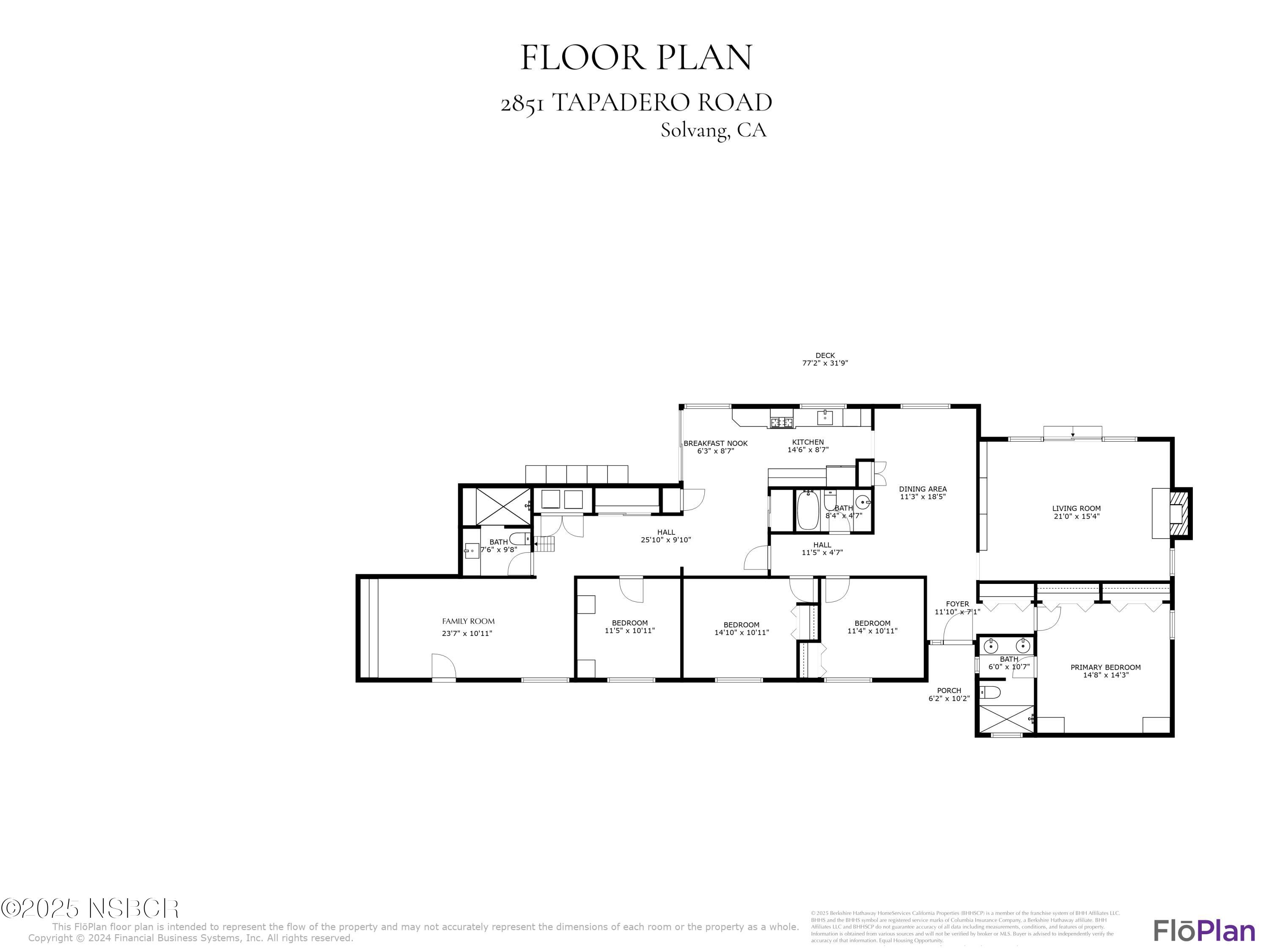 2851 Tapadero Road Solvang, CA 93463 - Photo 34 of 34 Floor Plan 2851 Tapadero Road
