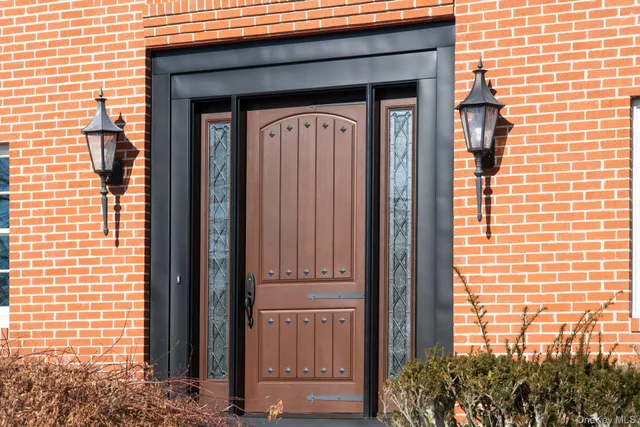 a view of front door of house