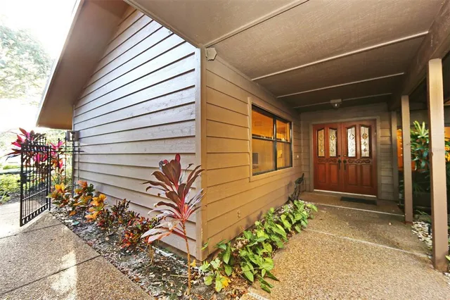 a front view of a house