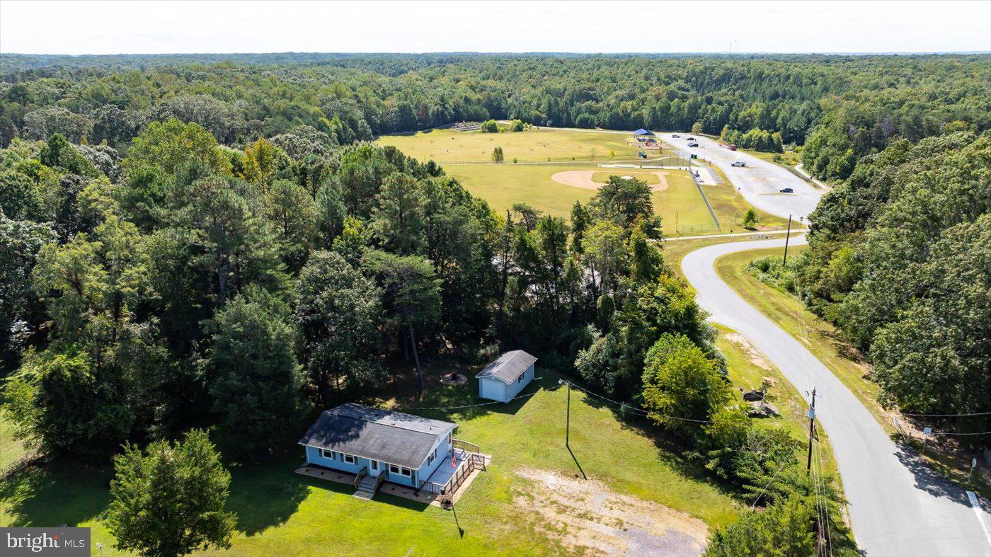 11193 Henry Griffin Road King George, VA 22485 - Photo 30 of 35 an aerial view of a house with a yard and swimming pool