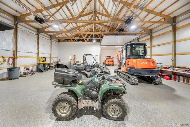 a aerial view of a house with a yard