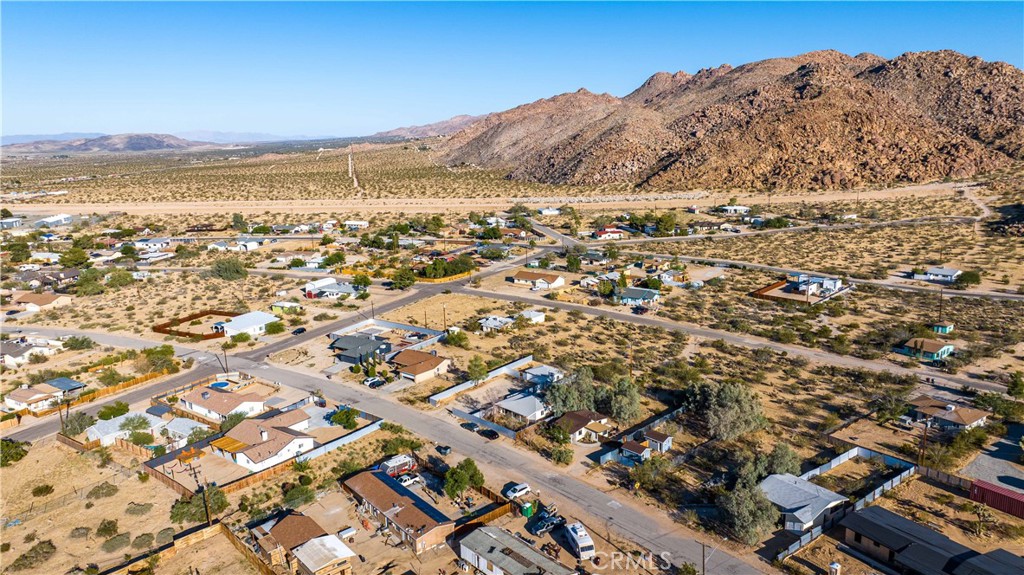 61879 Valley View Circle Joshua Tree, CA 92252 - Photo 55 of 63 an aerial view of residential houses with outdoor space