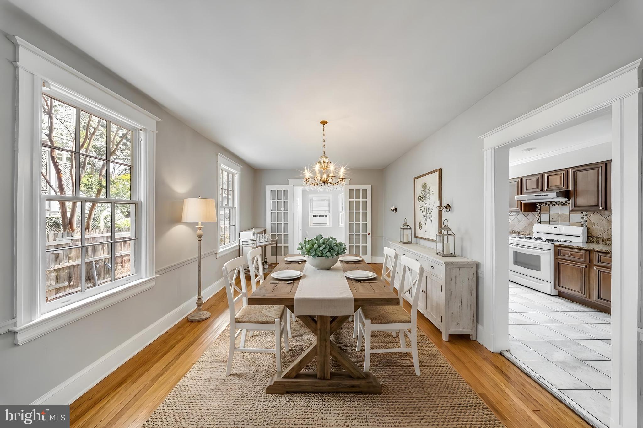 3107 34th Street Northwest Washington, DC 20008 - Photo 12 of 44 virtually staged dining room