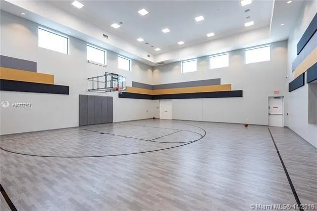 a view of a room with shelves