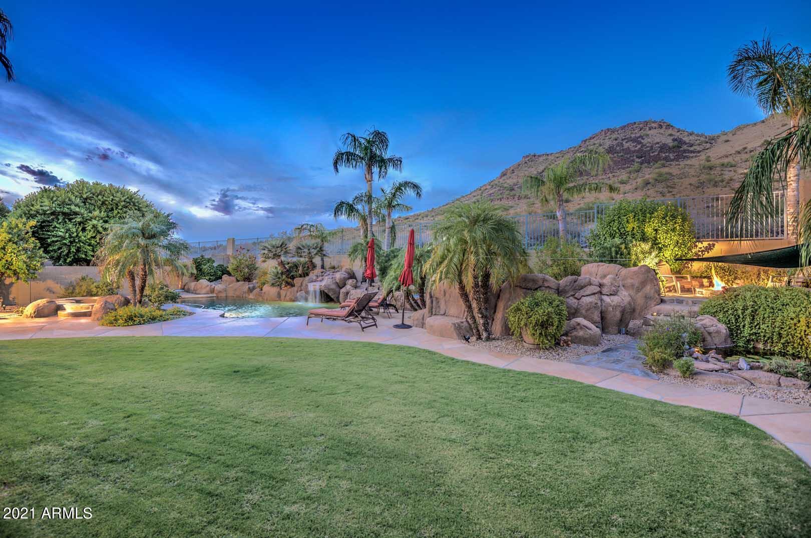 4640 West Rowel Road Phoenix, AZ 85083 - Photo 31 of 48 Night-Backyard-Pool