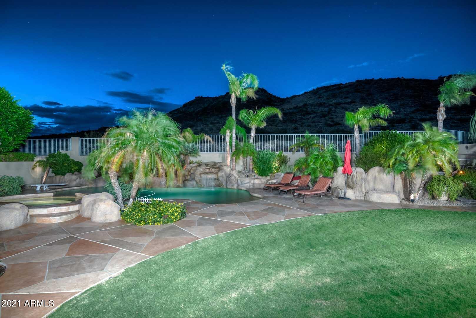 4640 West Rowel Road Phoenix, AZ 85083 - Photo 34 of 48 Night-Backyard Views