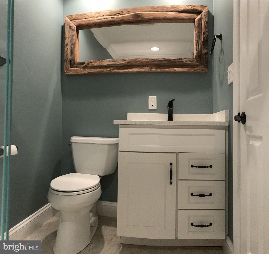 680 Red Cedar Road Annapolis, MD 21409 - Photo 9 of 30 a bathroom with a toilet sink and mirror