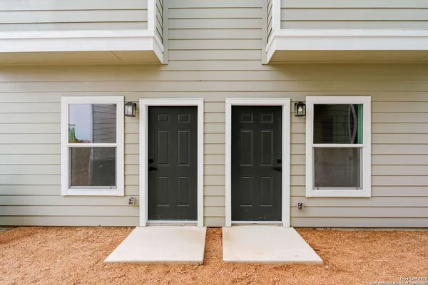 a view of entrance front of house