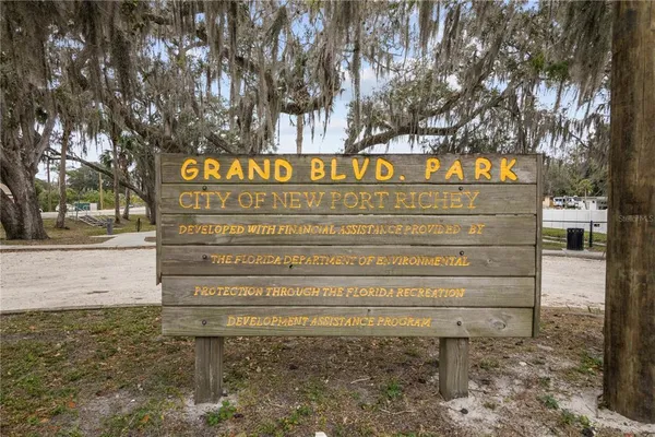 a view of a sign board
