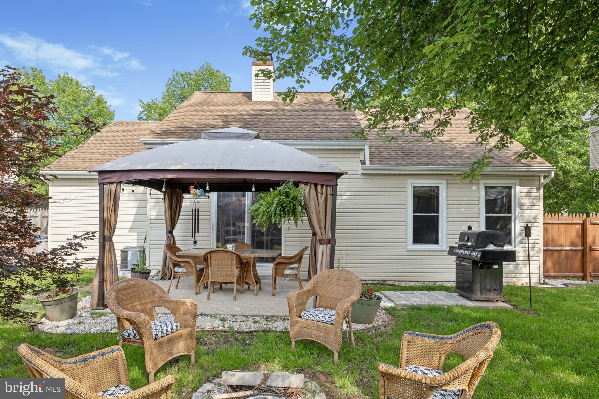 984 Rill Road Reading, PA 19606 - Photo 18 of 26 a view of backyard of house with seating space