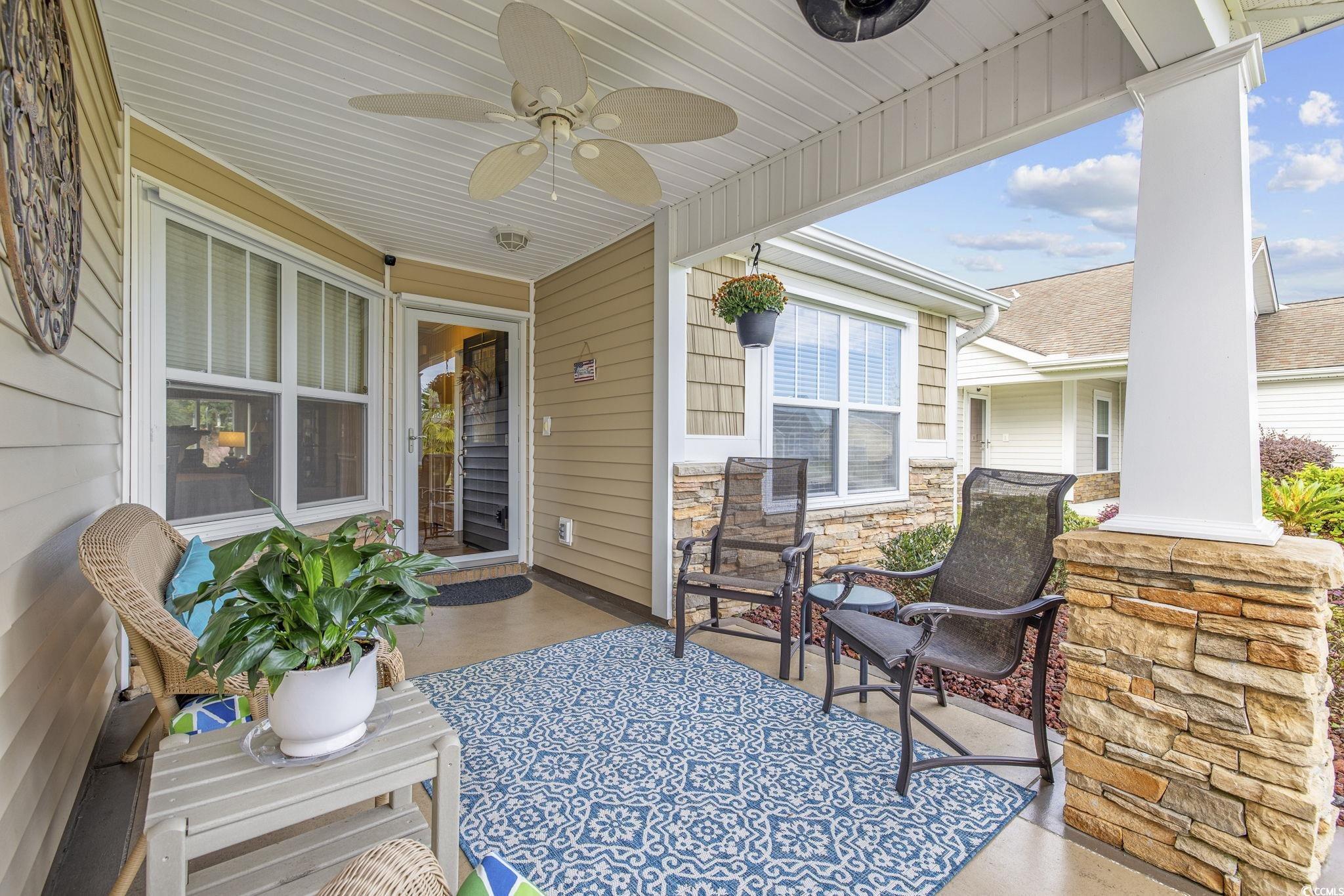 749 Bonita Loop Myrtle Beach, SC 29588 - Photo 6 of 37 View of patio / terrace featuring a porch and ceil