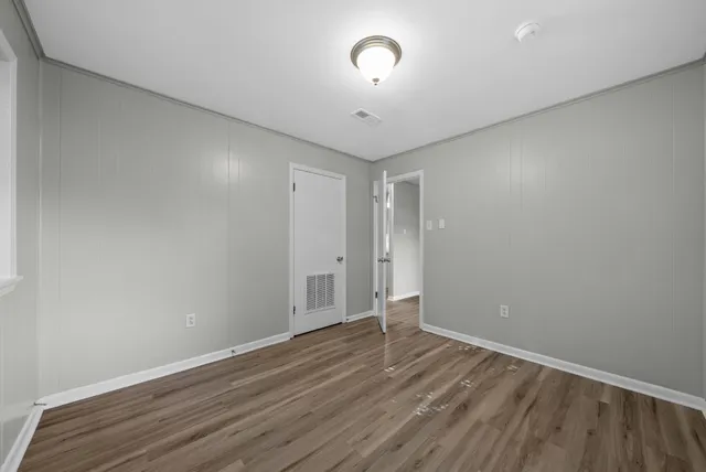 wooden floor in an empty room