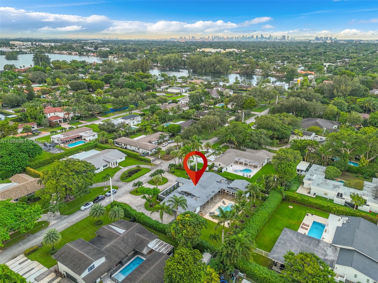 7550 Southwest 60th Street Miami, FL 33143 - Photo 54 of 64 an aerial view of residential houses with outdoor space and street view