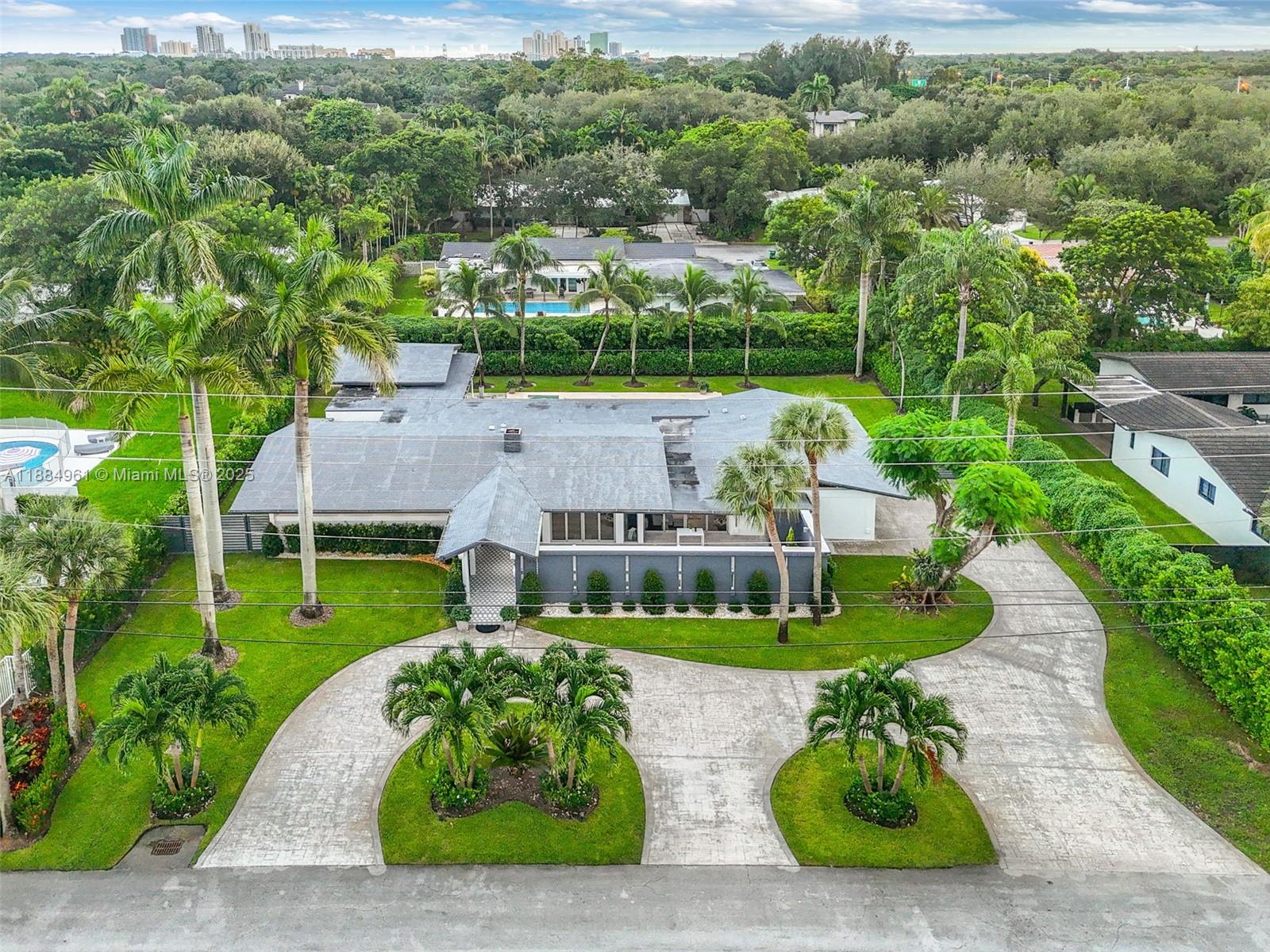 7550 Southwest 60th Street Miami, FL 33143 - Photo 55 of 64 an aerial view of a house with garden
