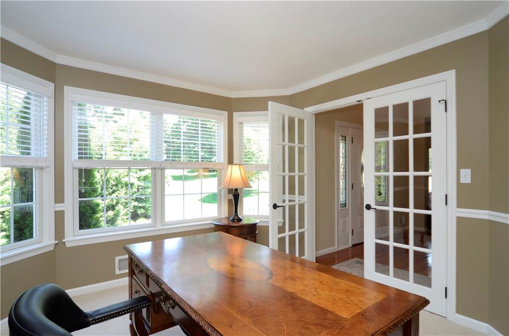 5007 Oak Point Drive McKees Rocks, PA 15136 - Photo 9 of 24 Den with French Doors, Loads of Sunshine and Crown Molding