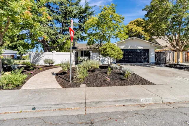 a front view of a house with a yard and tree s