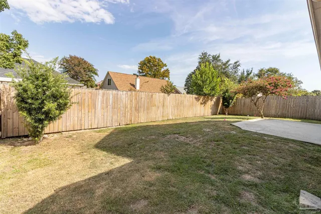 a backyard of a house