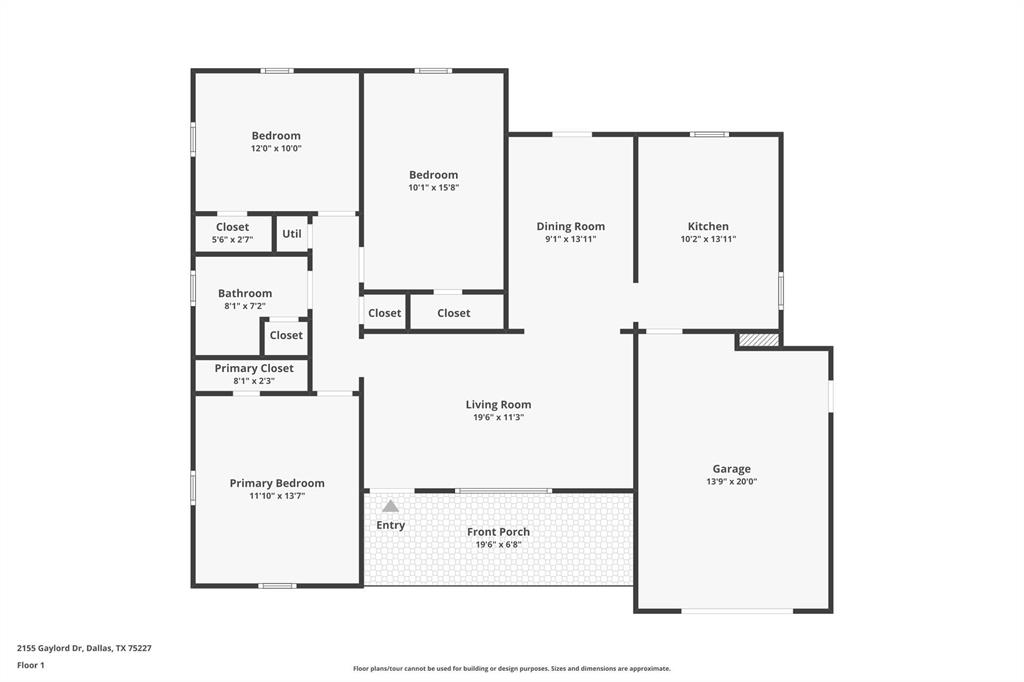 2155 Gaylord Drive Dallas, TX 75227 - Photo 2 of 21 a picture of a bathroom with a shower