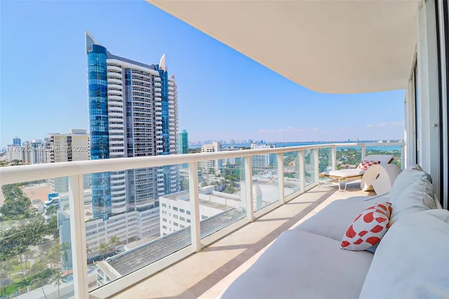 a view of balcony with couch