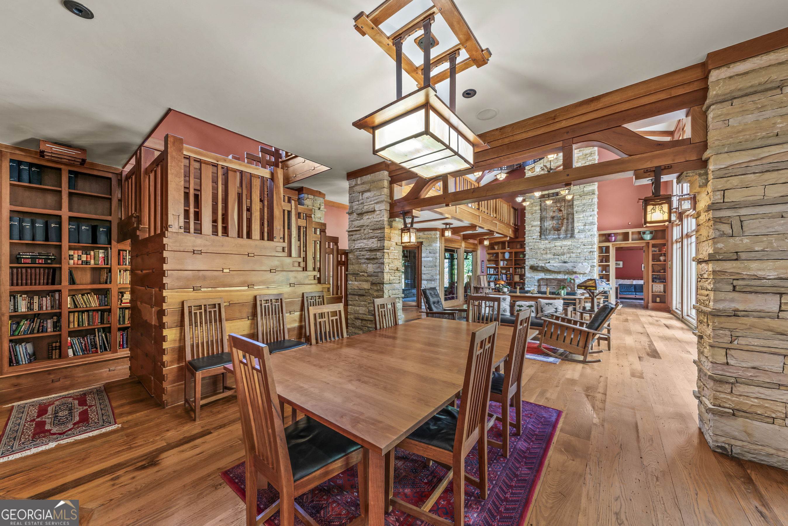 1875 Reids Ferry Road Buckhead, GA 30625 - Photo 36 of 125 a view of a dining room with furniture and wooden floor