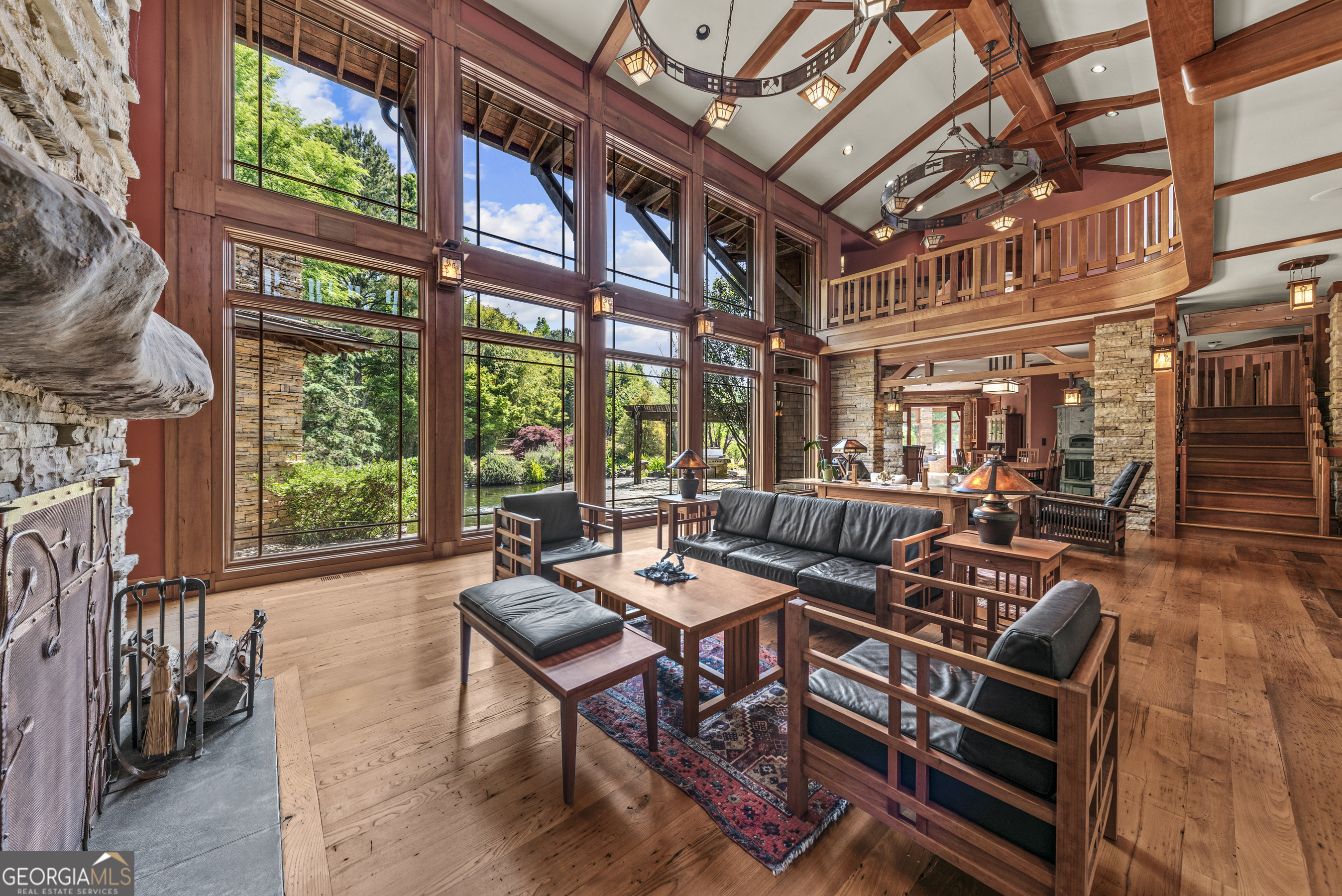 1875 Reids Ferry Road Buckhead, GA 30625 - Photo 43 of 125 a outdoor space with lots of furniture and a chandelier