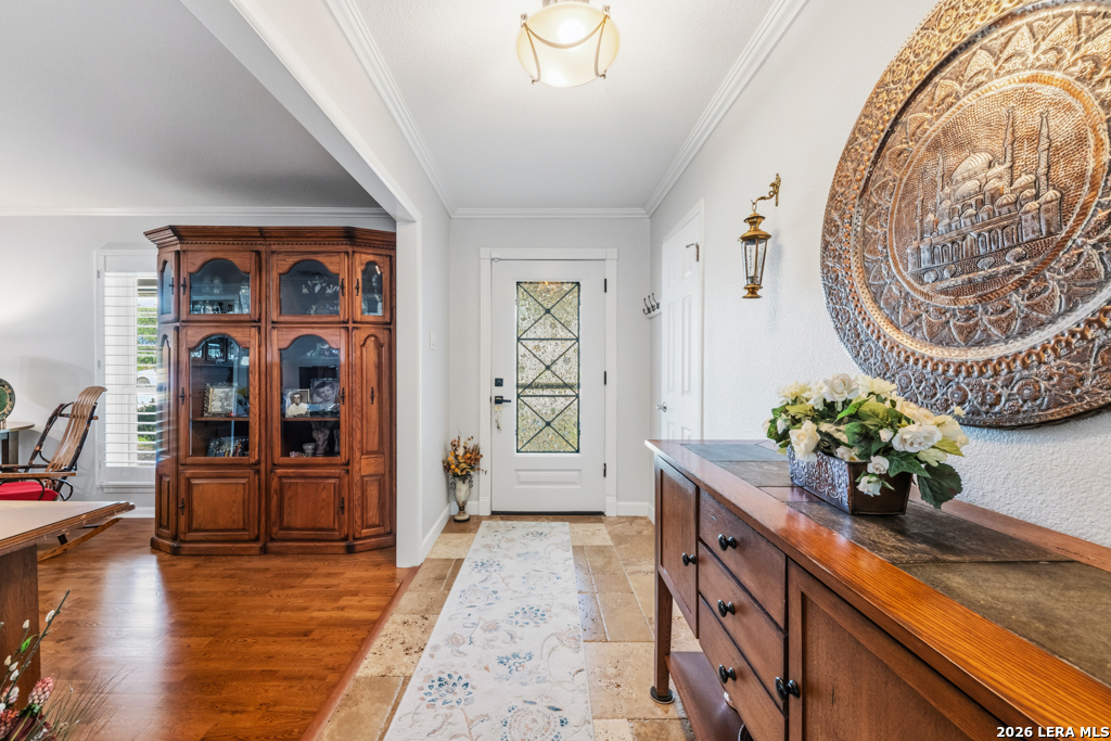 6022 Winding Ridge Drive Windcrest, TX 78239 - Photo 5 of 31 a view of an entryway with wooden floor