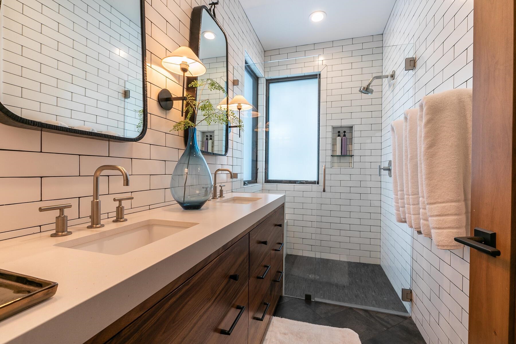 9340 Heartwood Drive Truckee, CA 96161 - Photo 6 of 21 a bathroom with a sink and a mirror