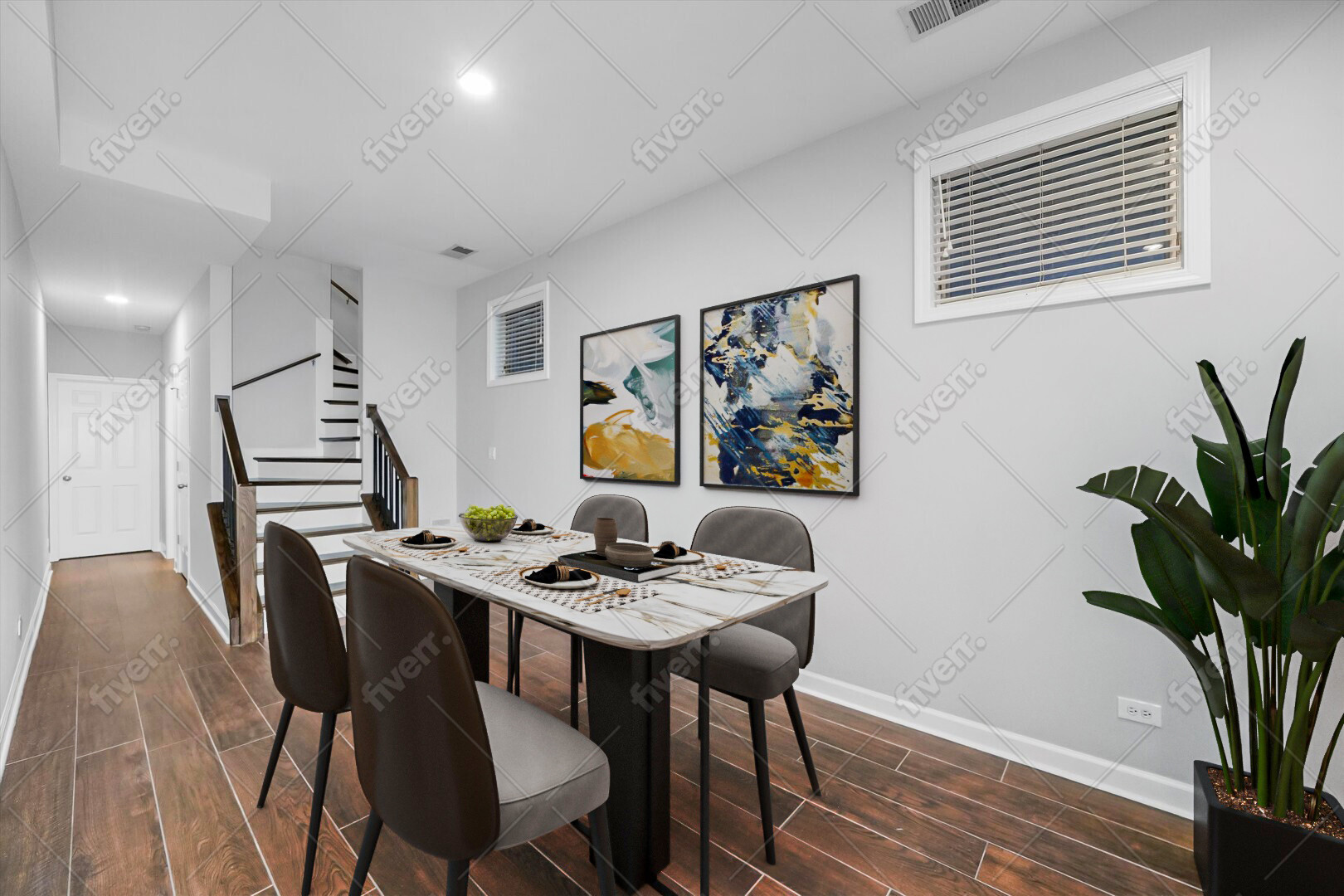 2515 West Harrison Street, Unit 1 Chicago, IL 60612 - Photo 21 of 43 a view of a dining room with furniture window and wooden floor