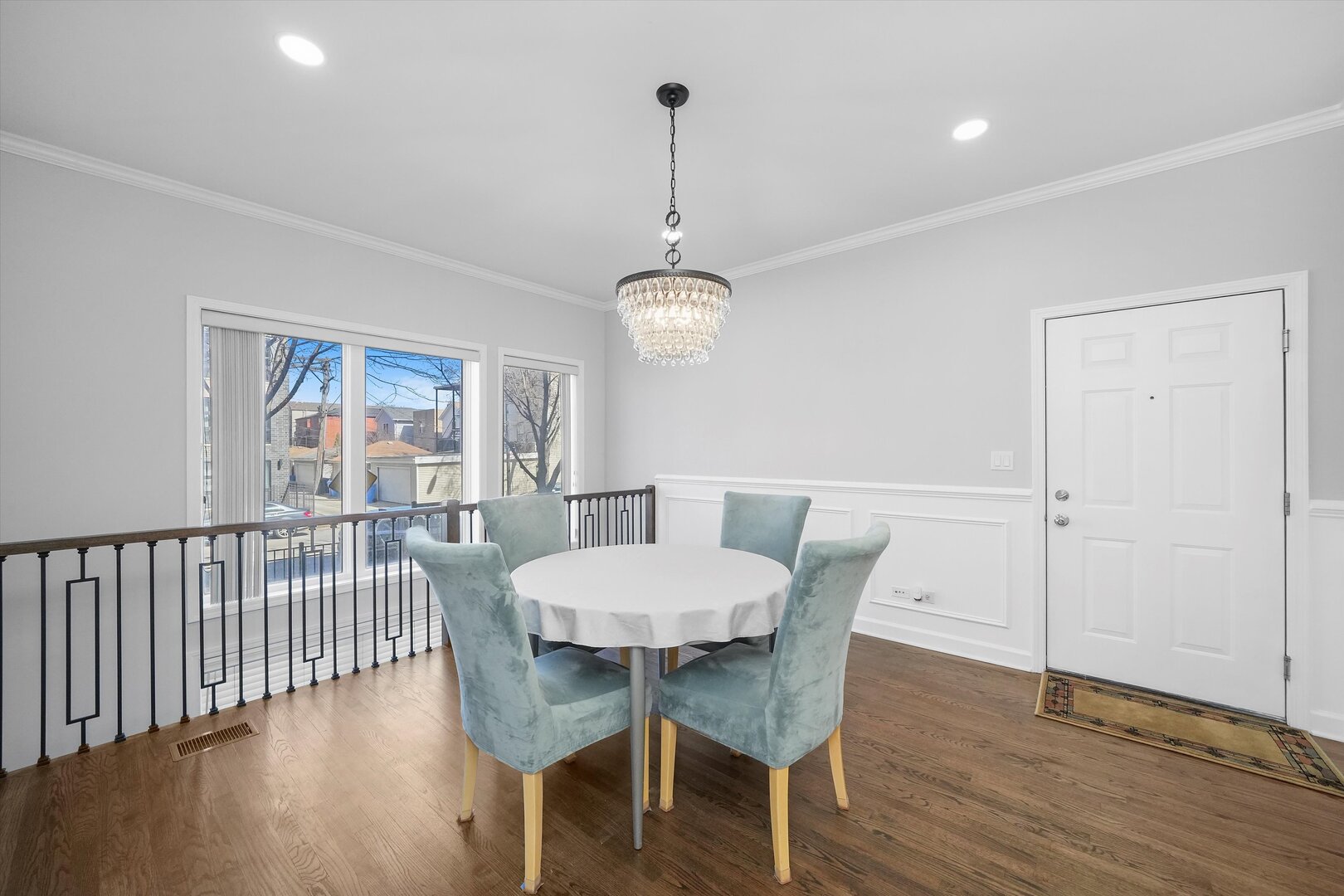2515 West Harrison Street, Unit 1 Chicago, IL 60612 - Photo 4 of 43 a view of a dining room with furniture window and wooden floor
