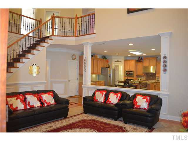 206 Powers Ferry Road Cary, NC 27519 - Photo 24 of 25 Kitchen View from the Fireplace/Family Room Kitchen