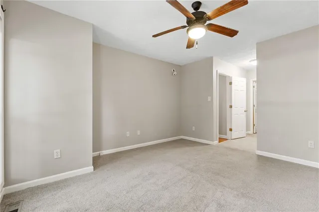 a view of an empty room