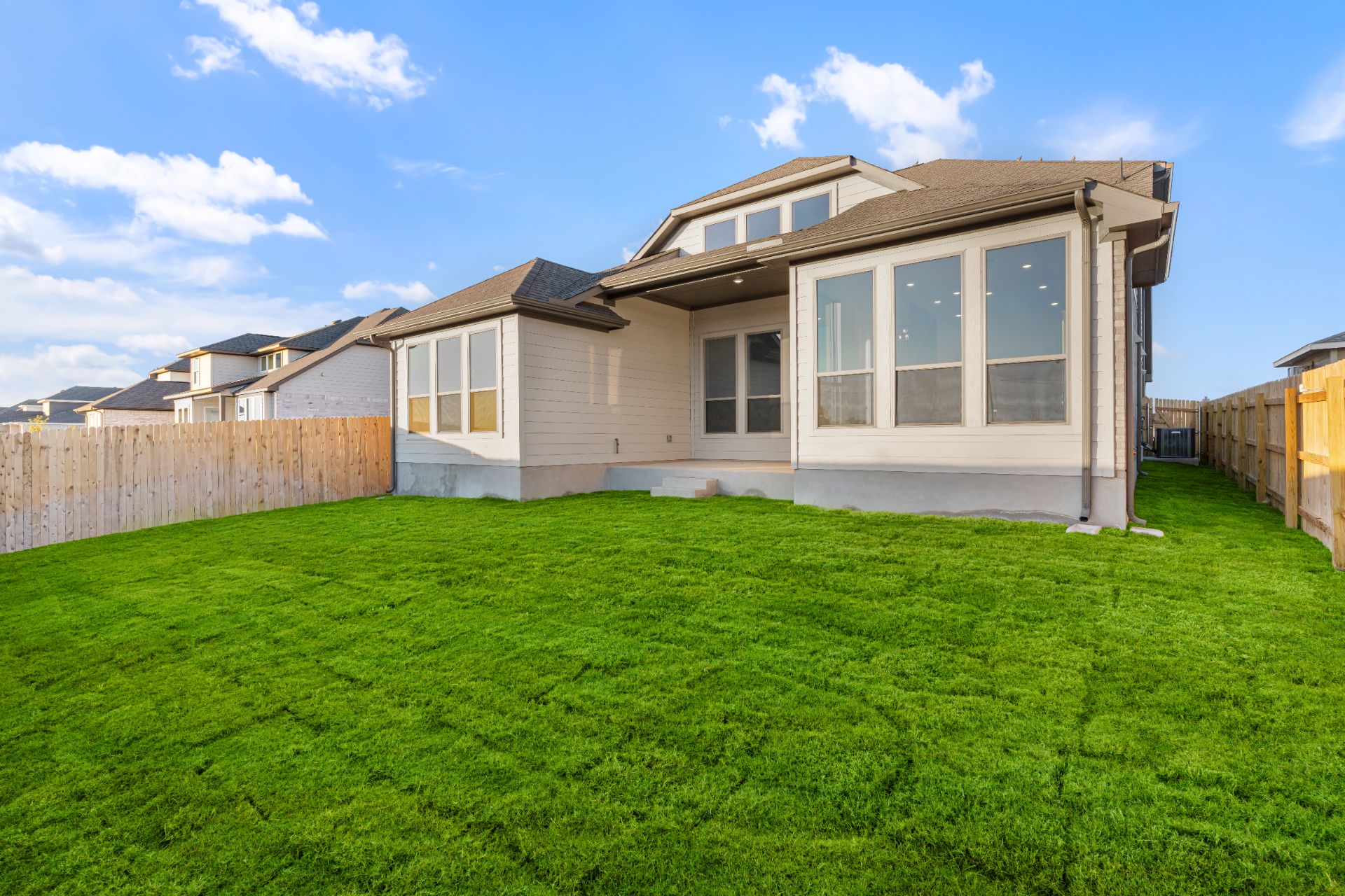 17421 Graces Path Pflugerville, TX 78660 - Photo 32 of 38 Rear of Home and Private Backyard