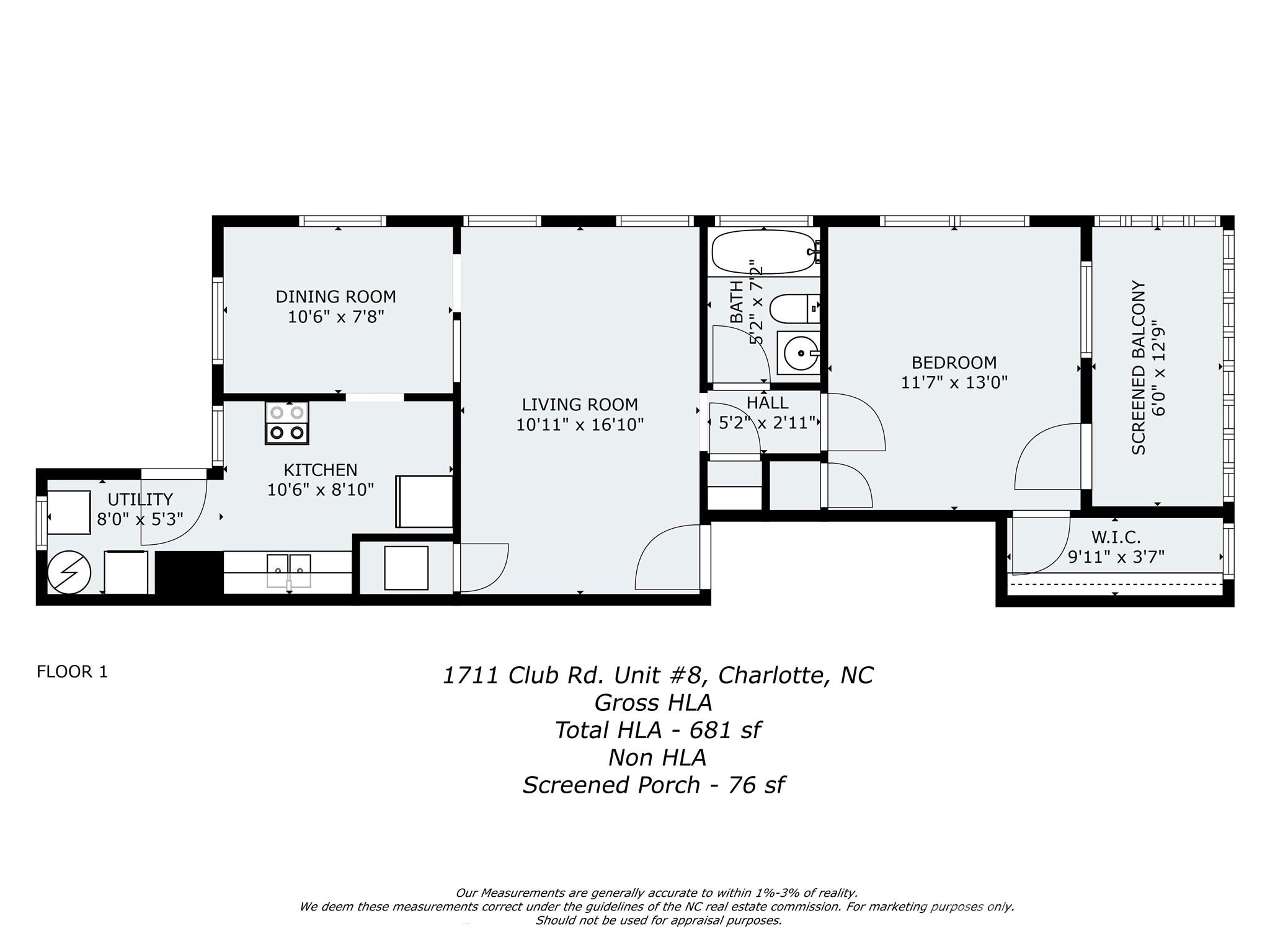 1711 Club Road Charlotte, NC 28205 - Photo 19 of 19 Gallery Image 19