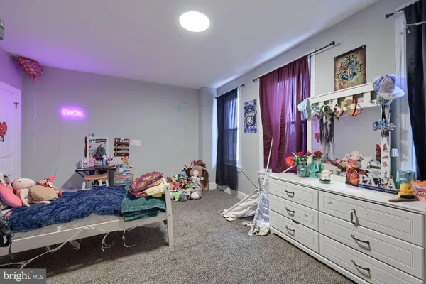 a room with furniture