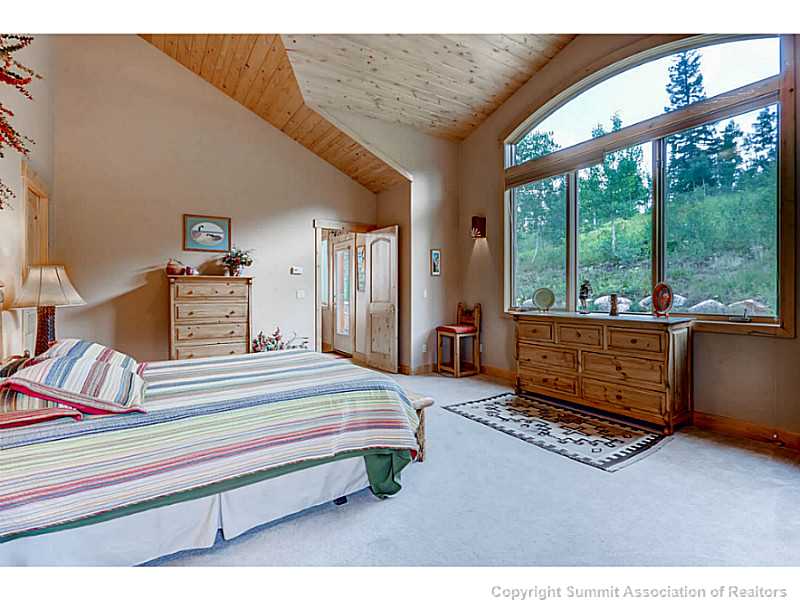 729 Willowbrook Road Silverthorne, CO 80498 - Photo 12 of 25 Master Bedroom. Main Floor master with outstanding views of National Forrest.