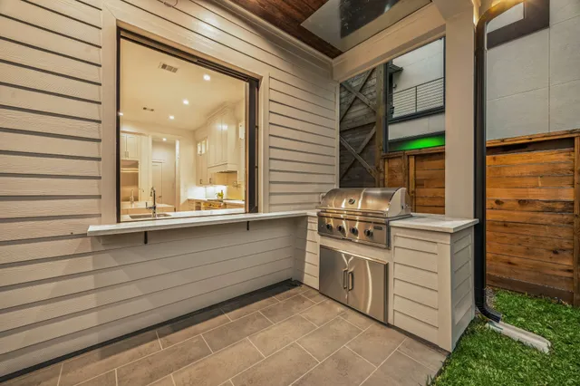 a living room with furniture and window