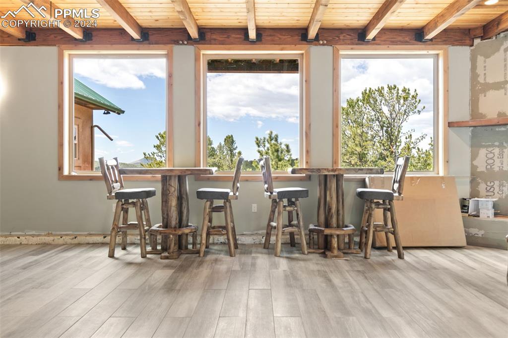 252 Running Elk Point Divide, CO 80814 - Photo 29 of 48 a view of a dining room with furniture window and outside view