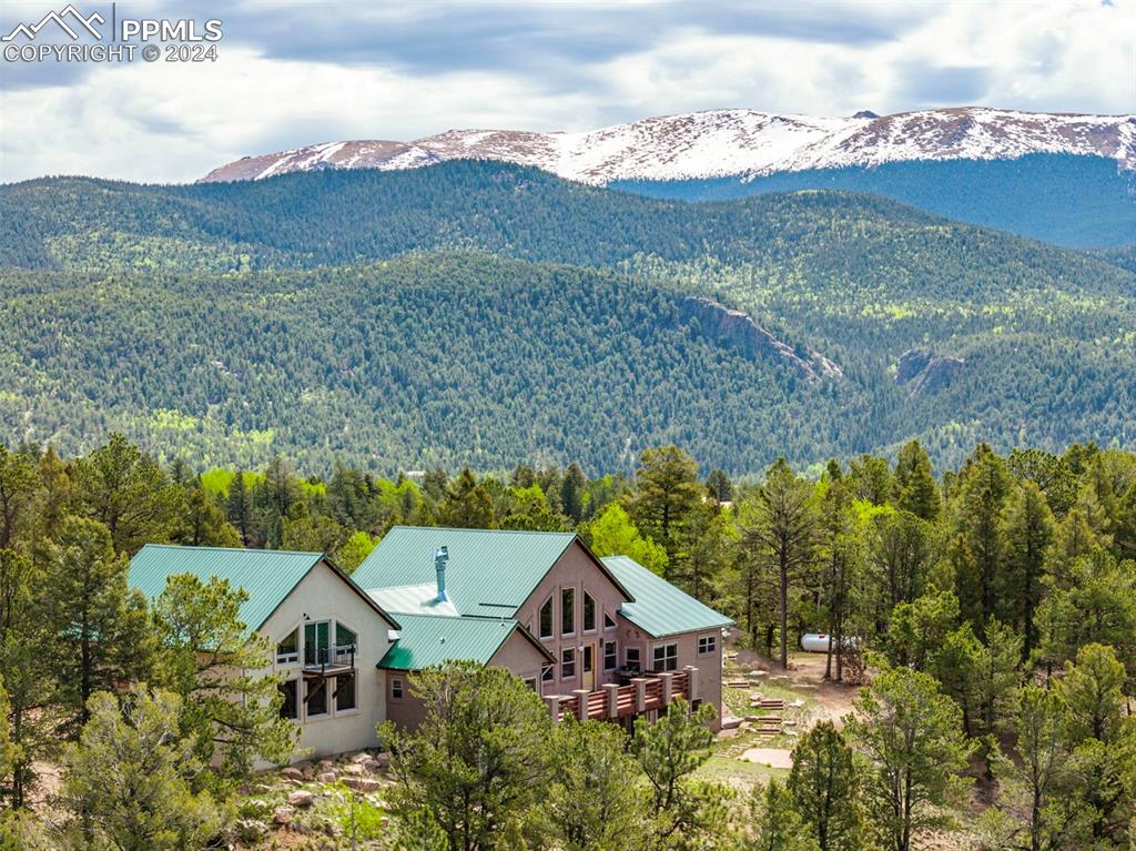 252 Running Elk Point Divide, CO 80814 - Photo 3 of 48 a view of a house with a mountain in the background