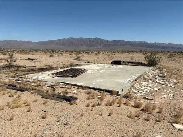 a view of a mountain with an outdoor space